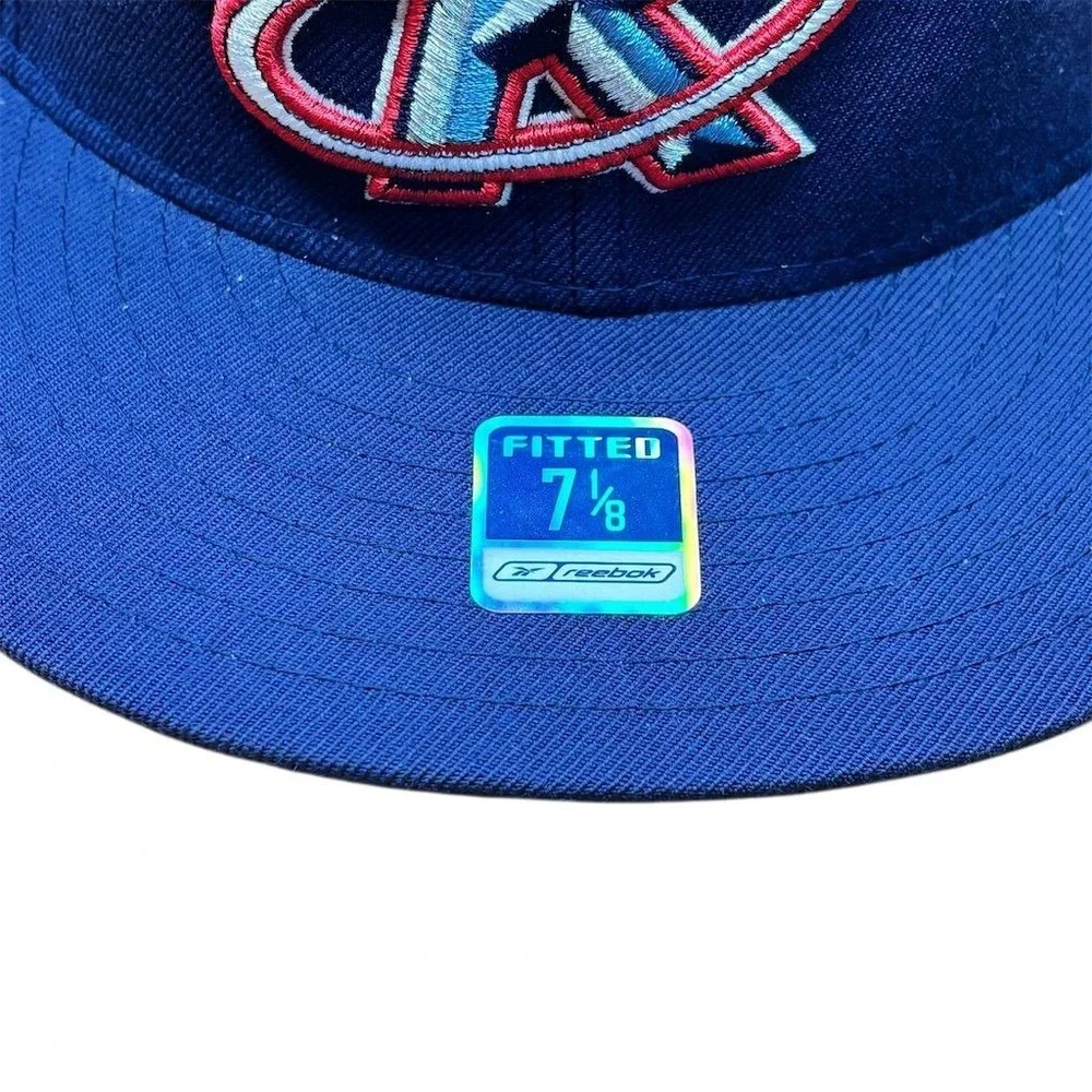 Vintage Houston Rockets Reebok Fitted Cap Blue Size 7‎ 1/8 NBA Hat
